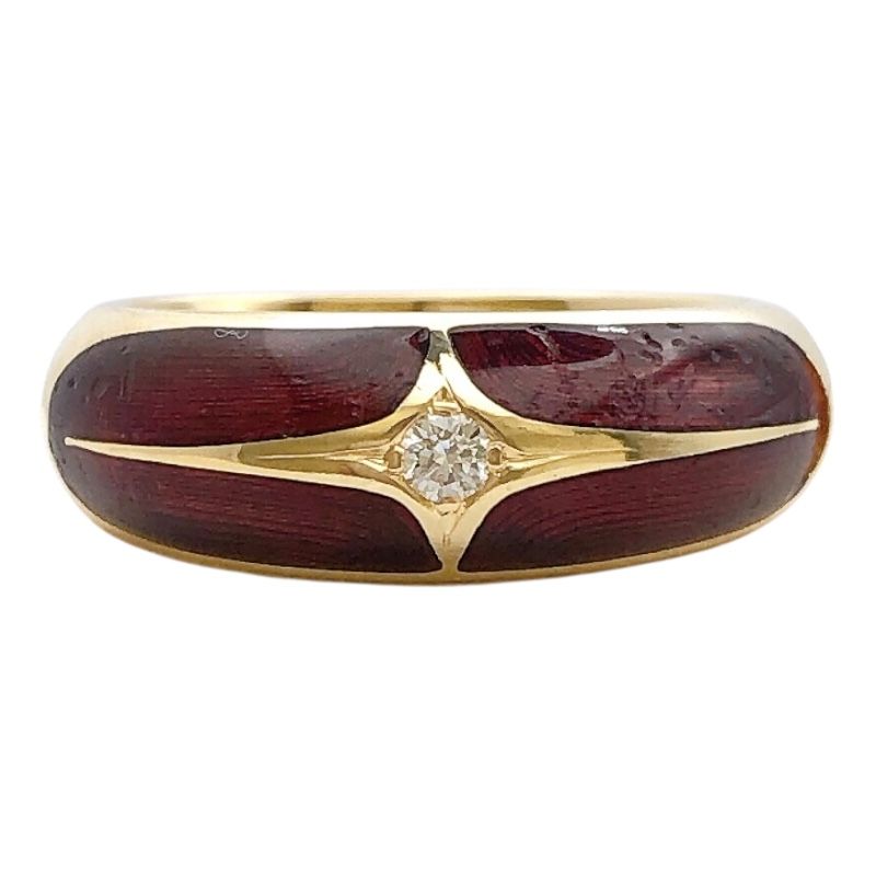 Fabergé K18 Yellow Gold Diamond Ring - Exquisite Craftsmanship