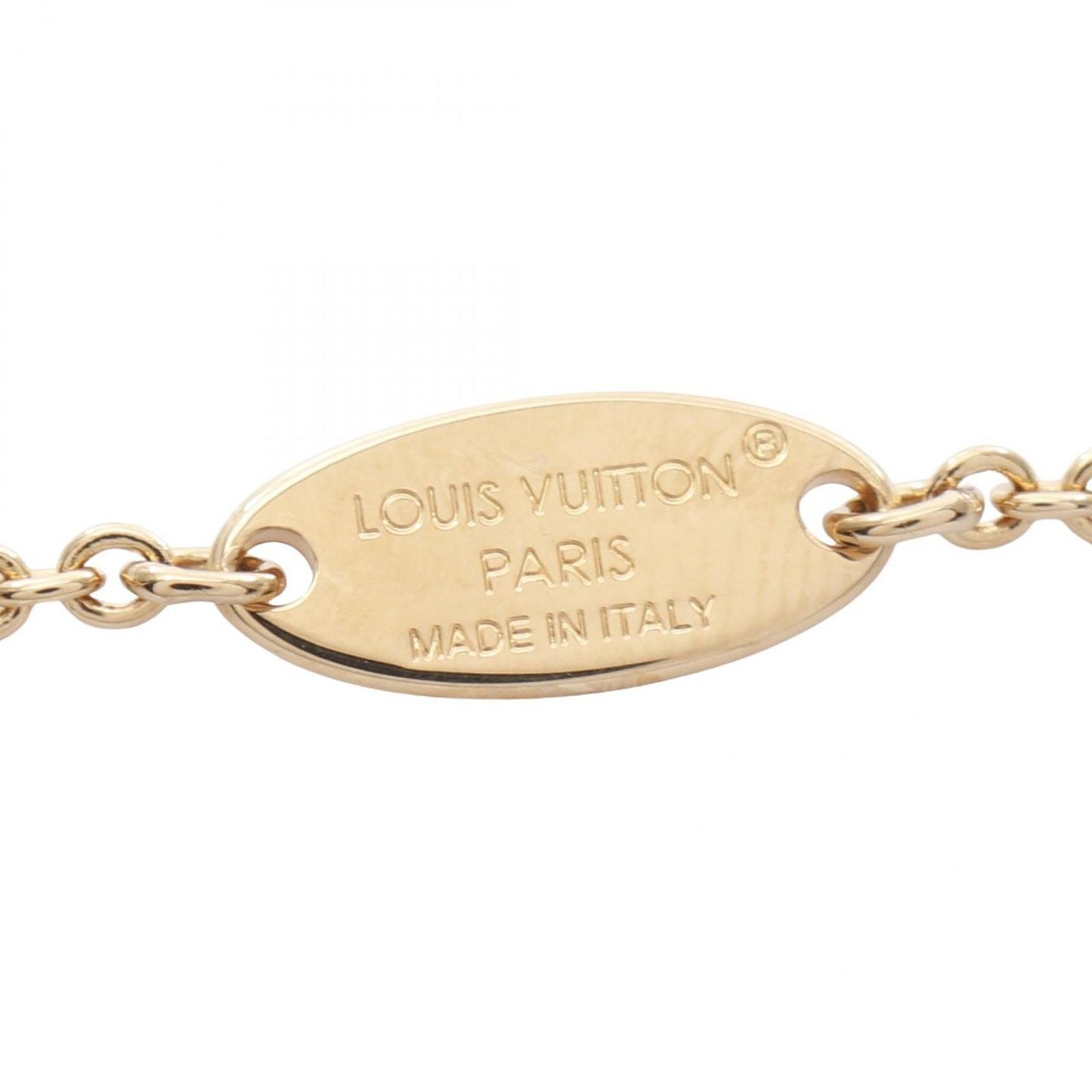 Louis Vuitton Iconic LV Necklace in Gold Plated Finish