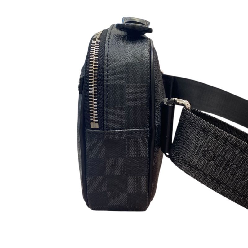 Louis Vuitton Ambreuil N41289 Black Damier Men's Shoulder Bag