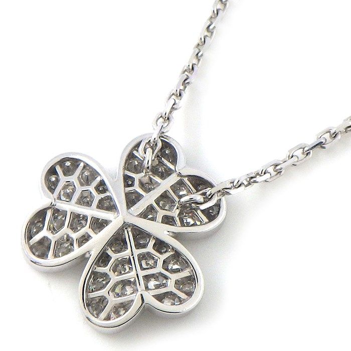Van Cleef & Arpels Frivole SM Necklace with Diamonds in White Gold