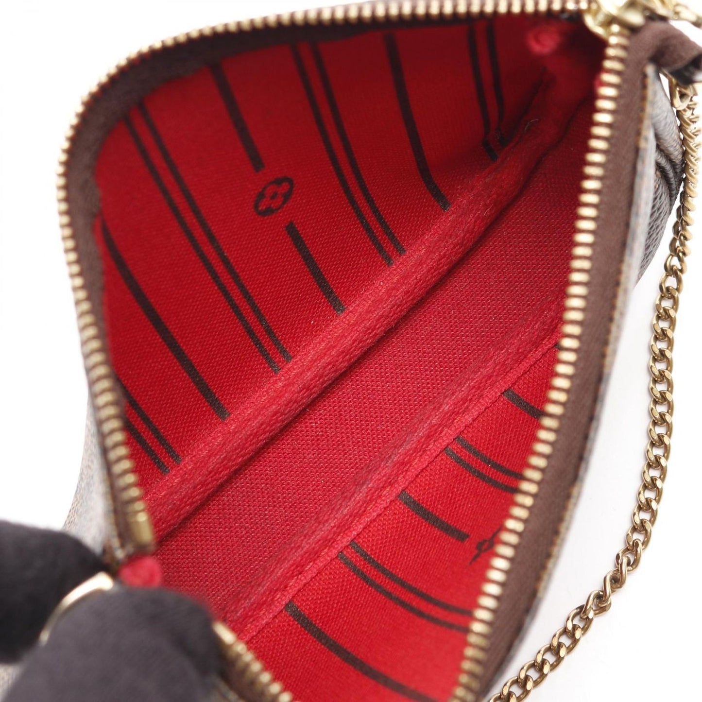 Louis Vuitton Mini Pochette Accessoires Damier Ebene Handbag