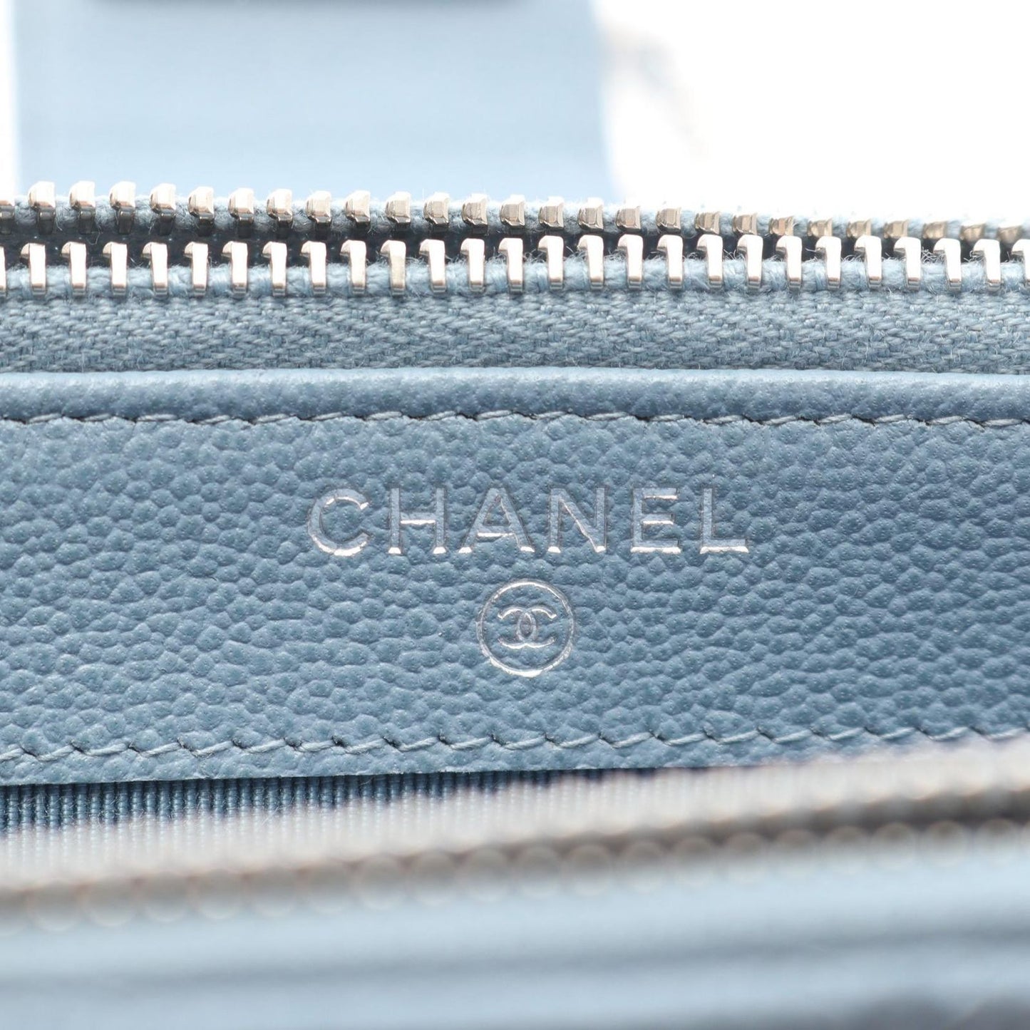 CHANEL Aqua Blue Half Coco Mark Matelassé Shoulder Bag