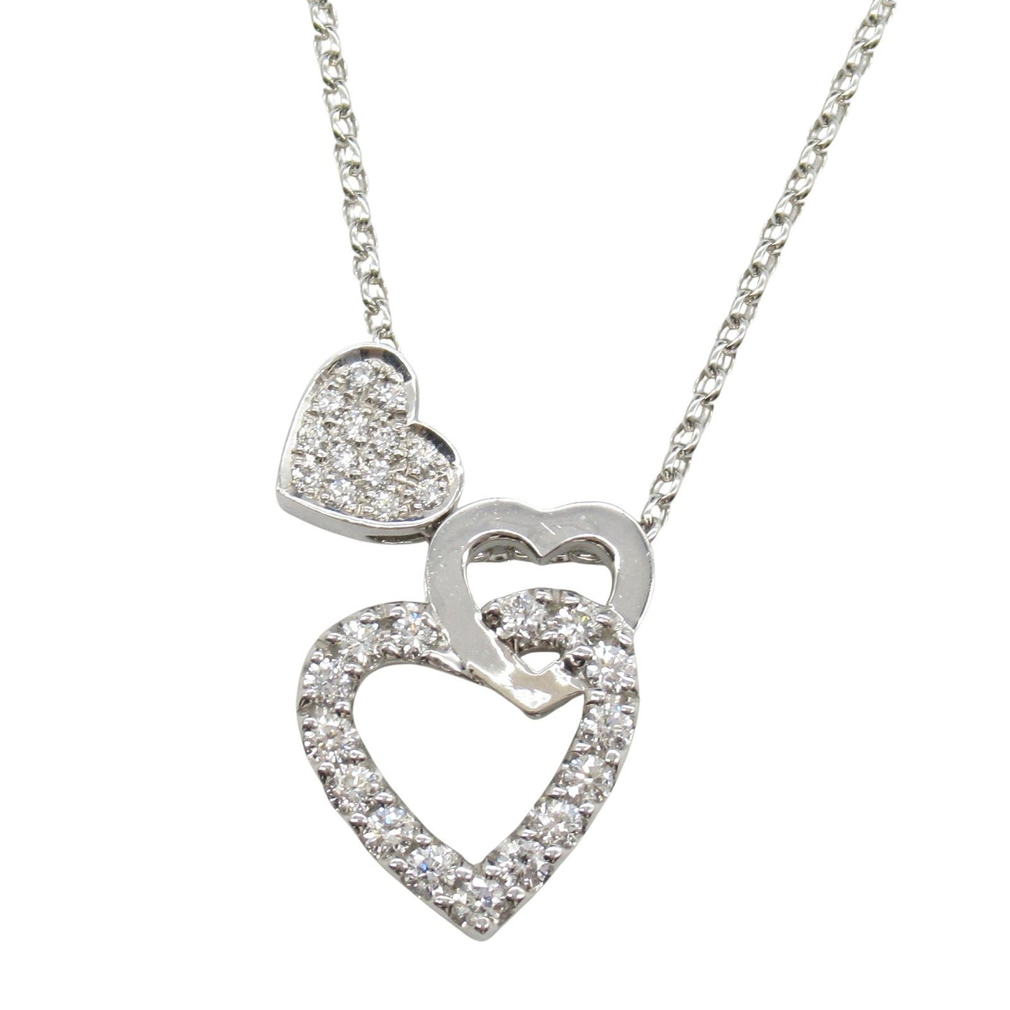 Elegant K18WG Diamond Necklace - 0.48ct Luxury Jewelry