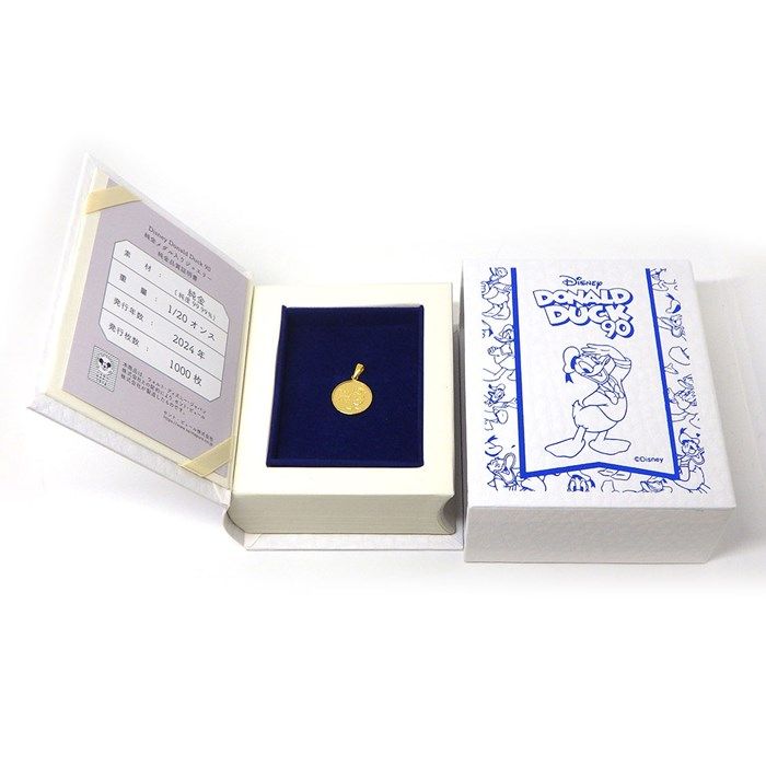 Limited Edition Disney Donald Duck & Daisy Duck Pendant - Au999 Gold