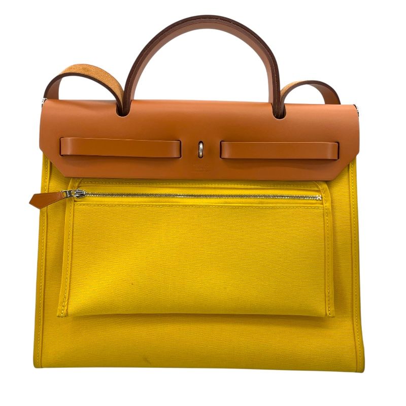 HERMES Émile Zip Bag PM in Lime with Silver Hardware - Exquisite Craftsmanship