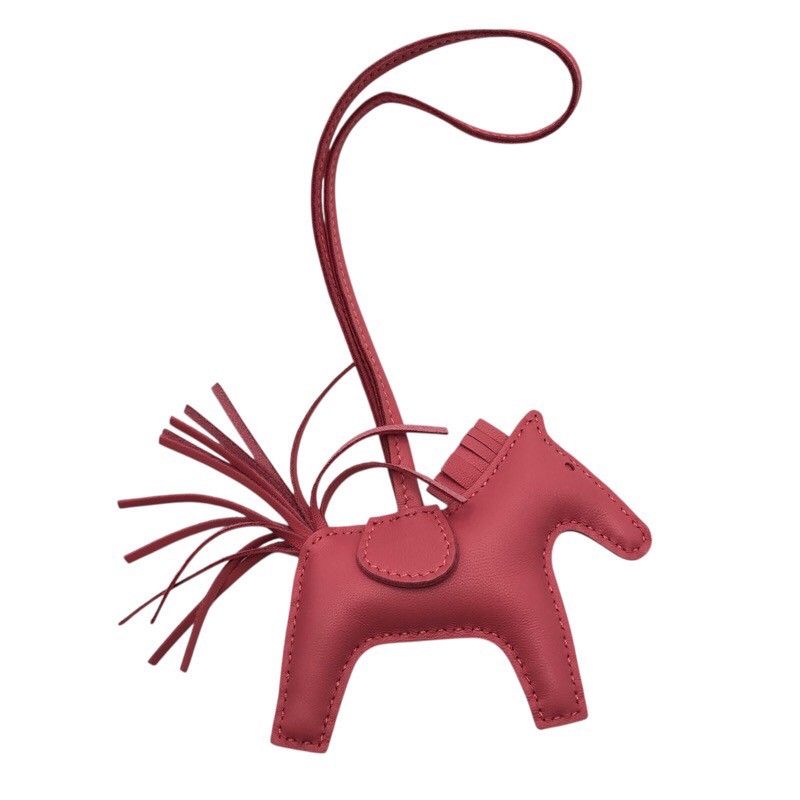 HERMES Rodeo PM Charm in Rose Azalée - Exquisite Craftsmanship