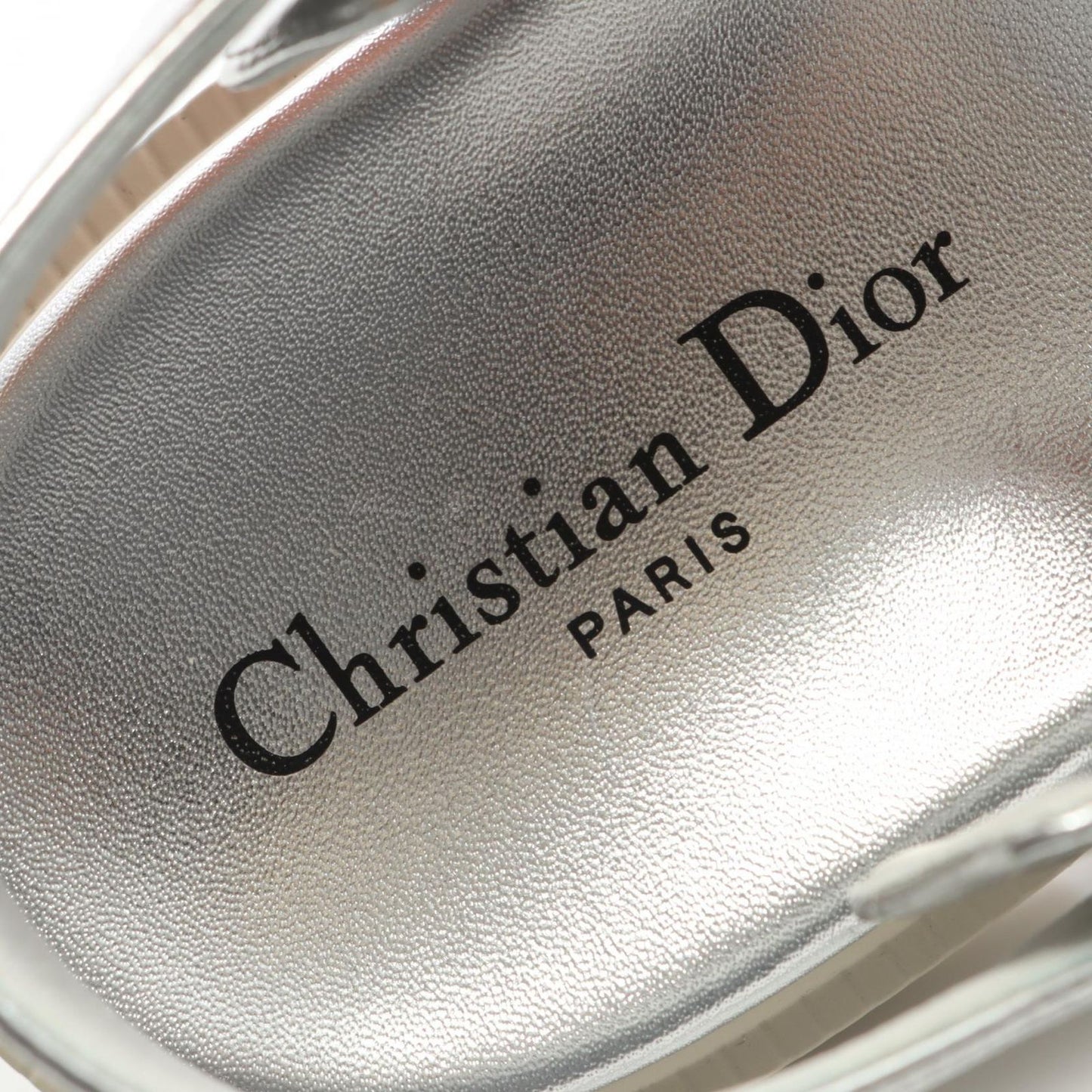 Dior DIORACT Leather Sandals - Exquisite Silver Elegance