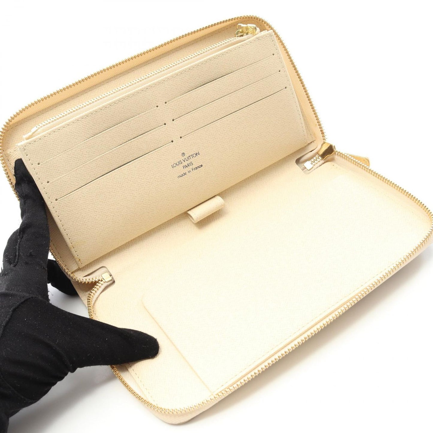 Louis Vuitton Zippy Organizer Wallet in Damier Azur Canvas