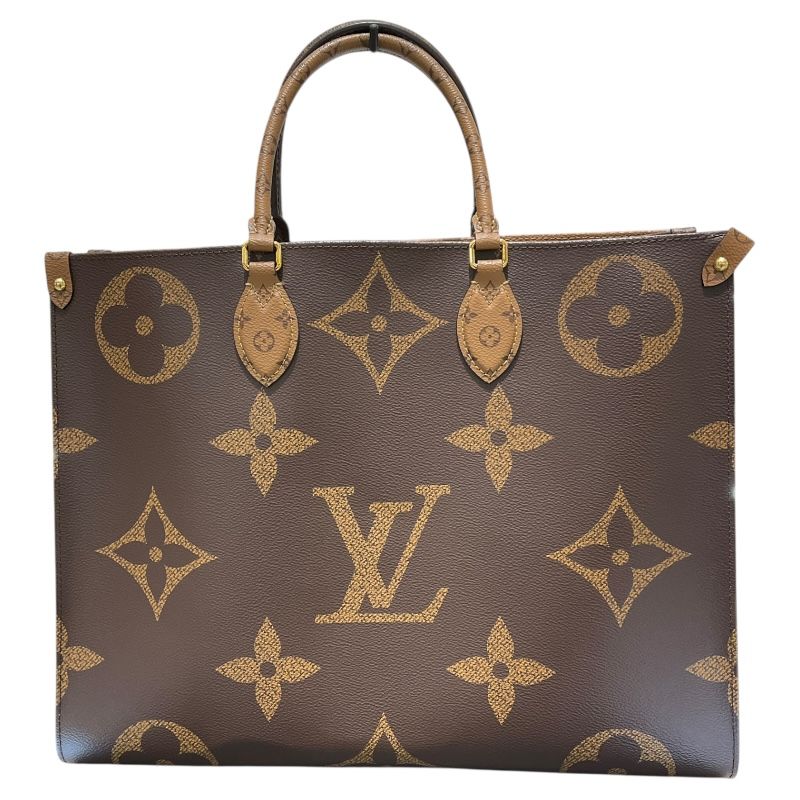 Louis Vuitton OnTheGo GM Monogram Giant Reverse Tote Bag - Brown