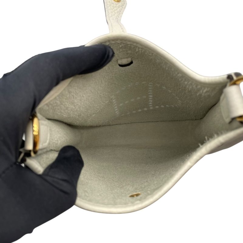 HERMES Evelyne TPM in New White with Gold Hardware - Exquisite Luxury