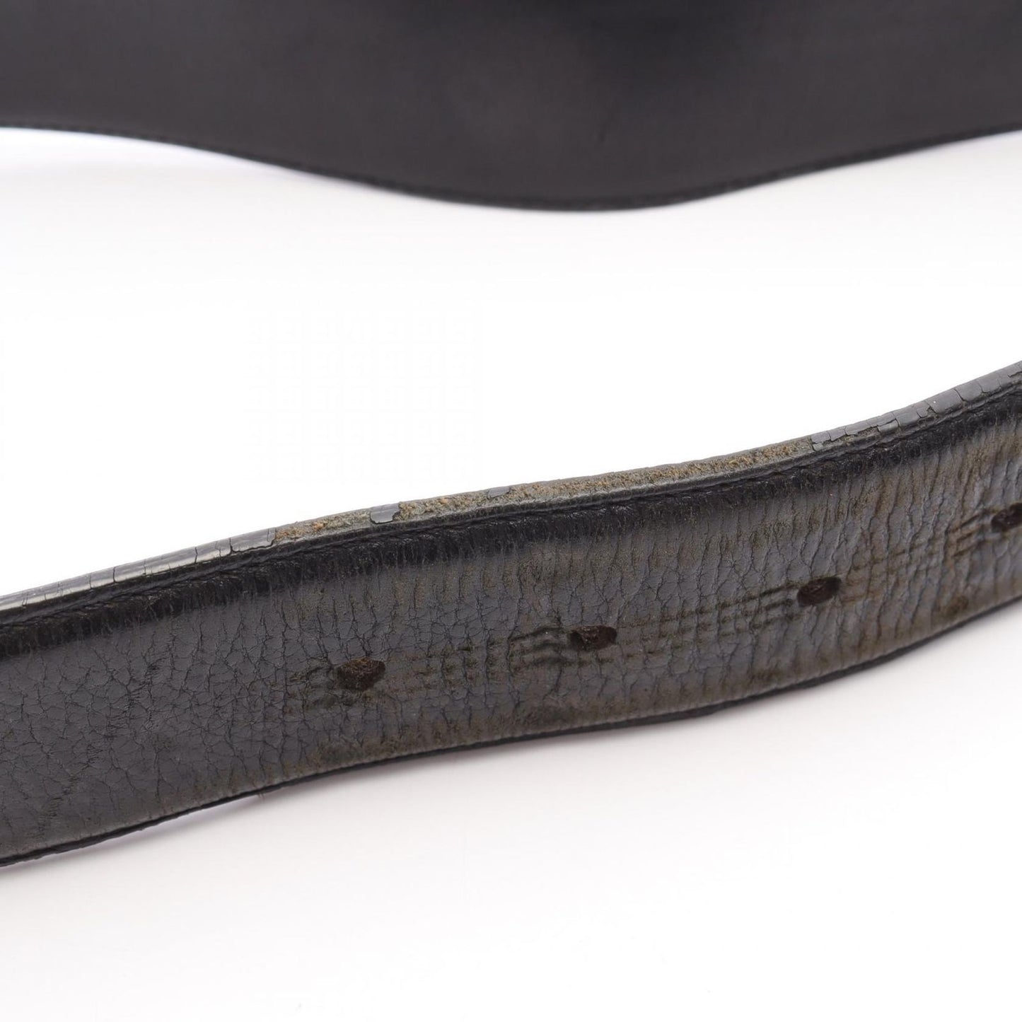 CHROME HEARTS 1.5inch OTJ Filigree Leather Belt - Black