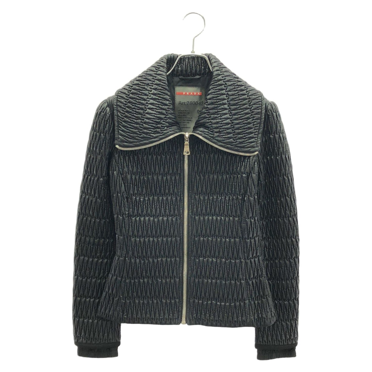 PRADA SPORT LINEA ROSSA Black Nylon Jacket - Timeless Elegance