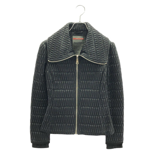 PRADA SPORT LINEA ROSSA Black Nylon Jacket - Timeless Elegance