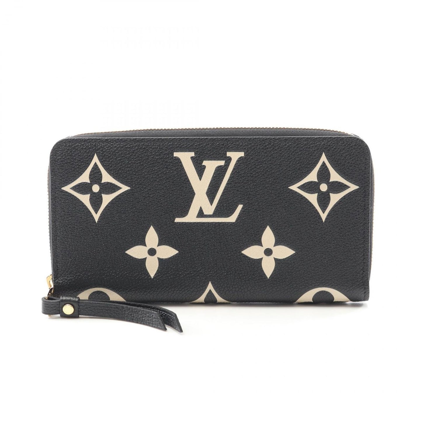 Louis Vuitton Zippy Wallet Monogram Empreinte - Black/Beige