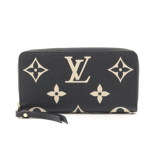 Louis Vuitton Zippy Wallet Monogram Empreinte - Black/Beige