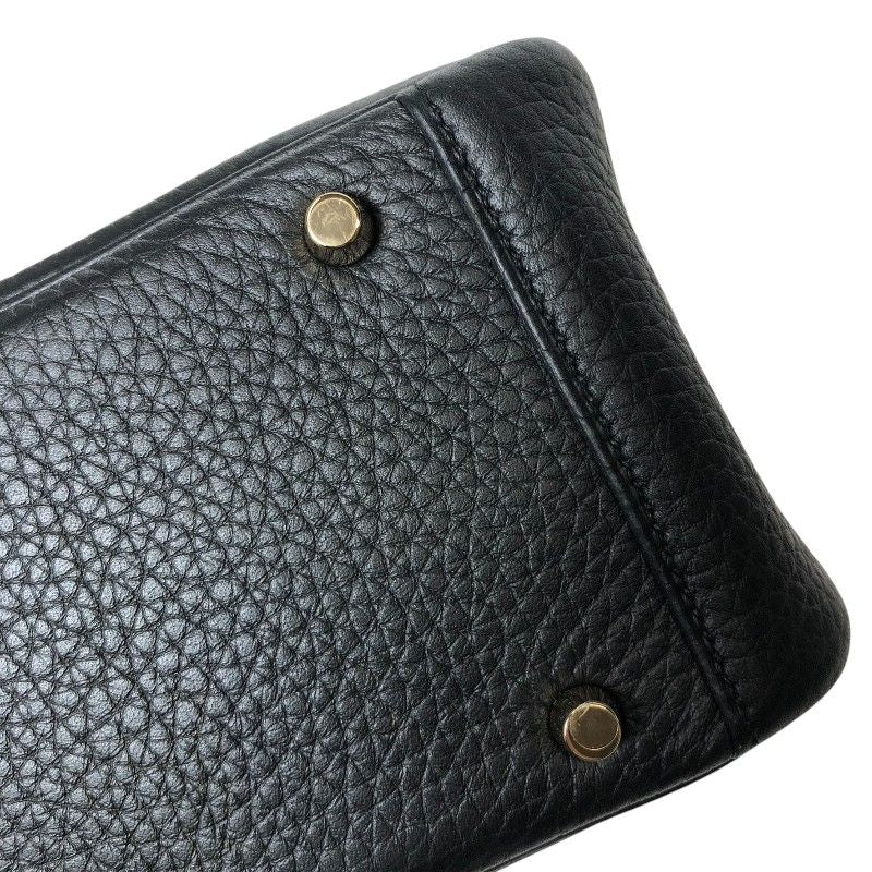 HERMES Lindy Mini Black & Gold Hardware - Timeless Elegance