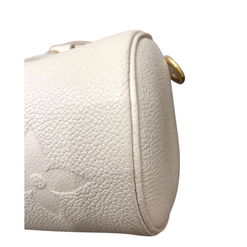 Louis Vuitton Papillon BB M45994 White Monogram Empreinte Leather Handbag