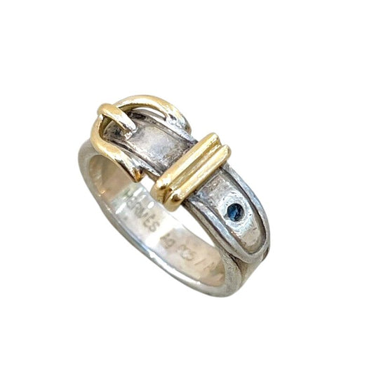 HERMES Sanchure Ring in Silver 925 & K18 Gold - Exquisite Craftsmanship