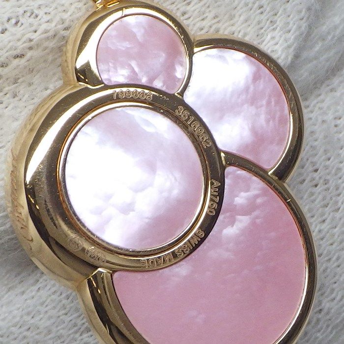 Chopard Happy Dreams Necklace with Pink Shell & Moving Diamond