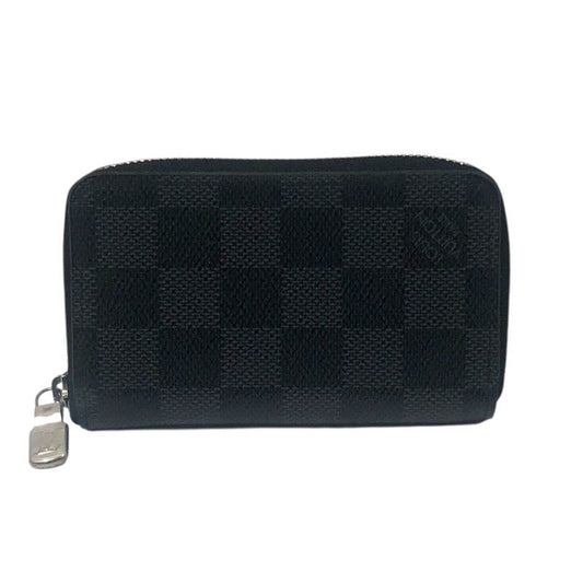 Louis Vuitton Zippy Coin Purse N63076 in Black Damier Graphite Canvas