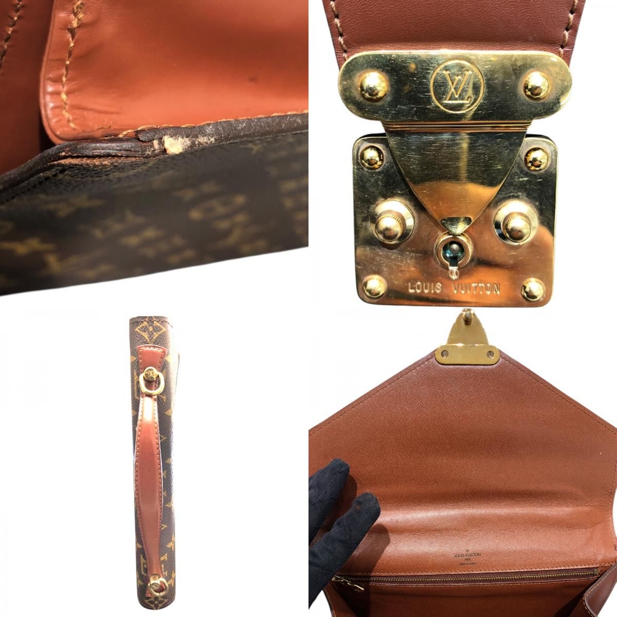 Louis Vuitton Monceau M51185 Brown Monogram Canvas Handbag