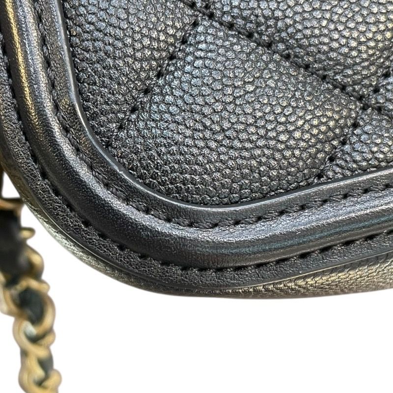 CHANEL CC Filigree Vanity Bag A93344 - Black Caviar Leather