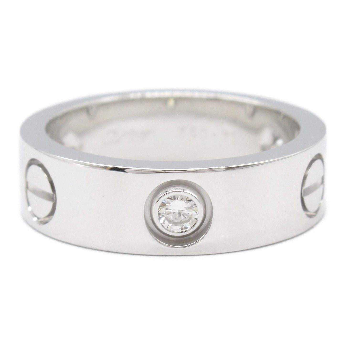 Cartier Love Ring 3PD K18WG Diamond - Timeless Elegance