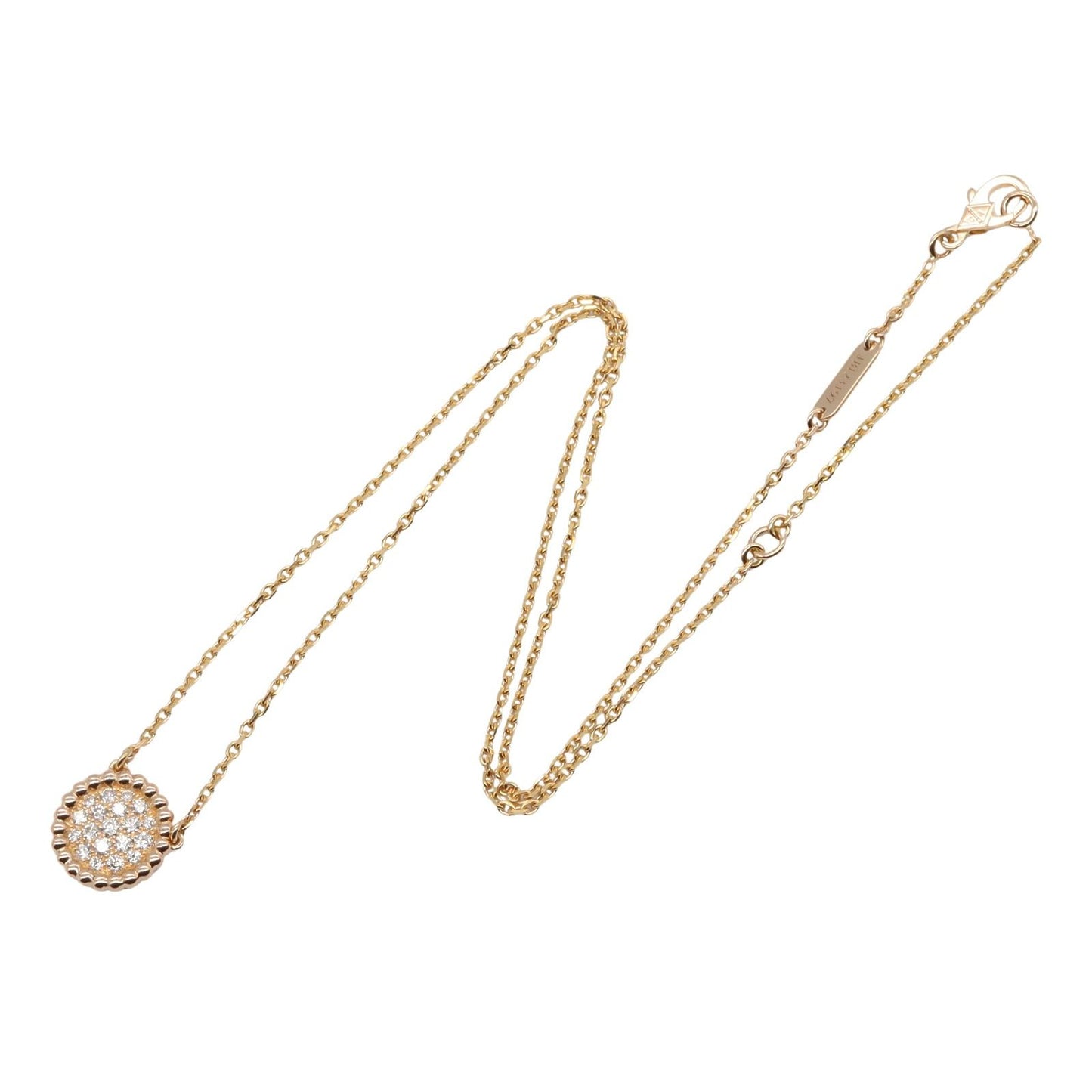 Van Cleef & Arpels Perlée Diamond Necklace in 18K Pink Gold