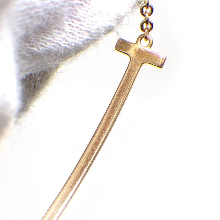 Tiffany & Co. T Smile Bracelet with Diamonds in K18 Pink Gold