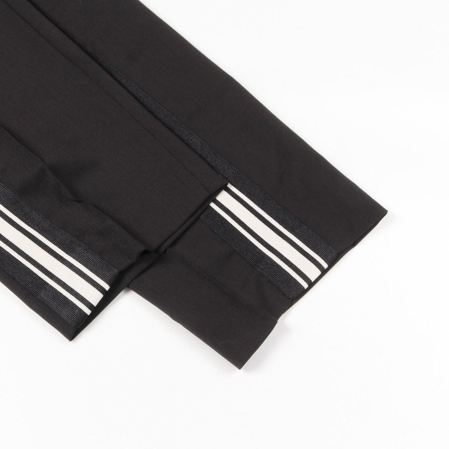 MONCLER Side Line Trousers in Black Wool - Size 44