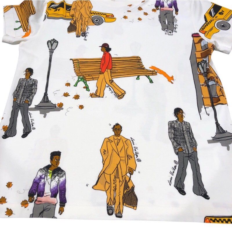 Louis Vuitton Monogram Print Cotton T-Shirt for Men - XS