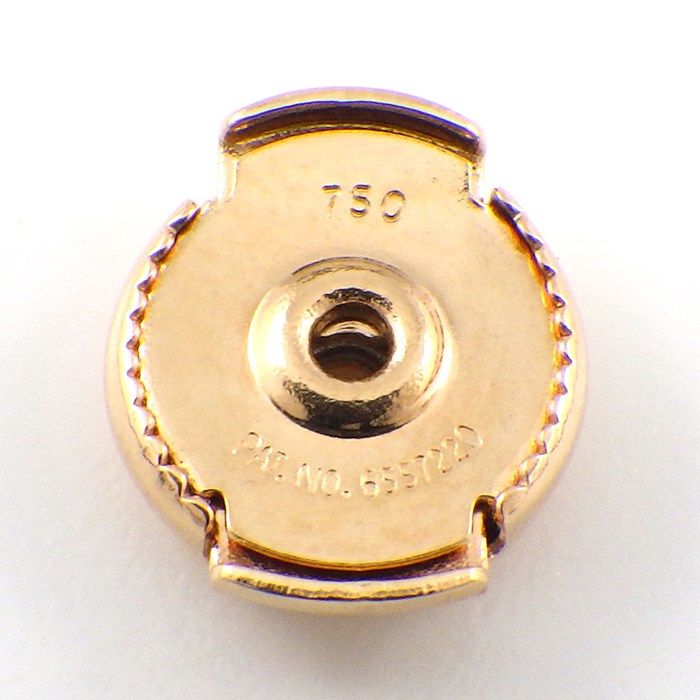 HERMES Gambard Swing Drop Earrings in K18 Pink Gold with Diamonds