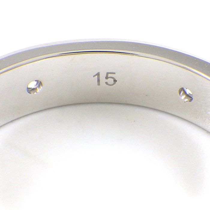 GUCCI Interlocking G Diamond Ring in 18K White Gold - Size 15