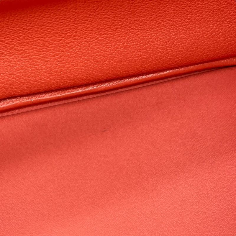 HERMES Lindy 30 Handbag in Flamingo with Silver Hardware