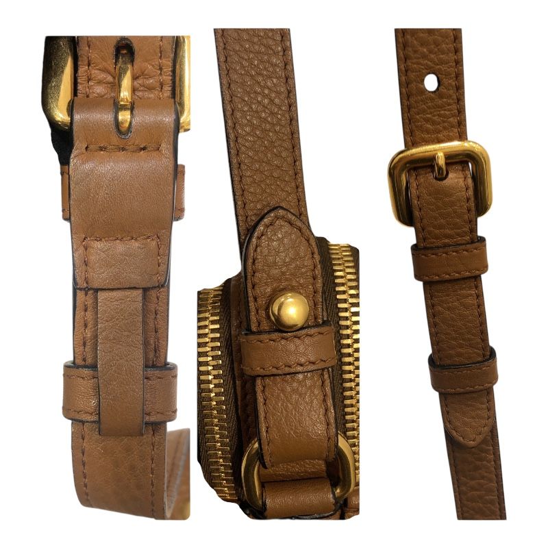 PRADA Unisex Leather Camera Bag - Timeless Elegance