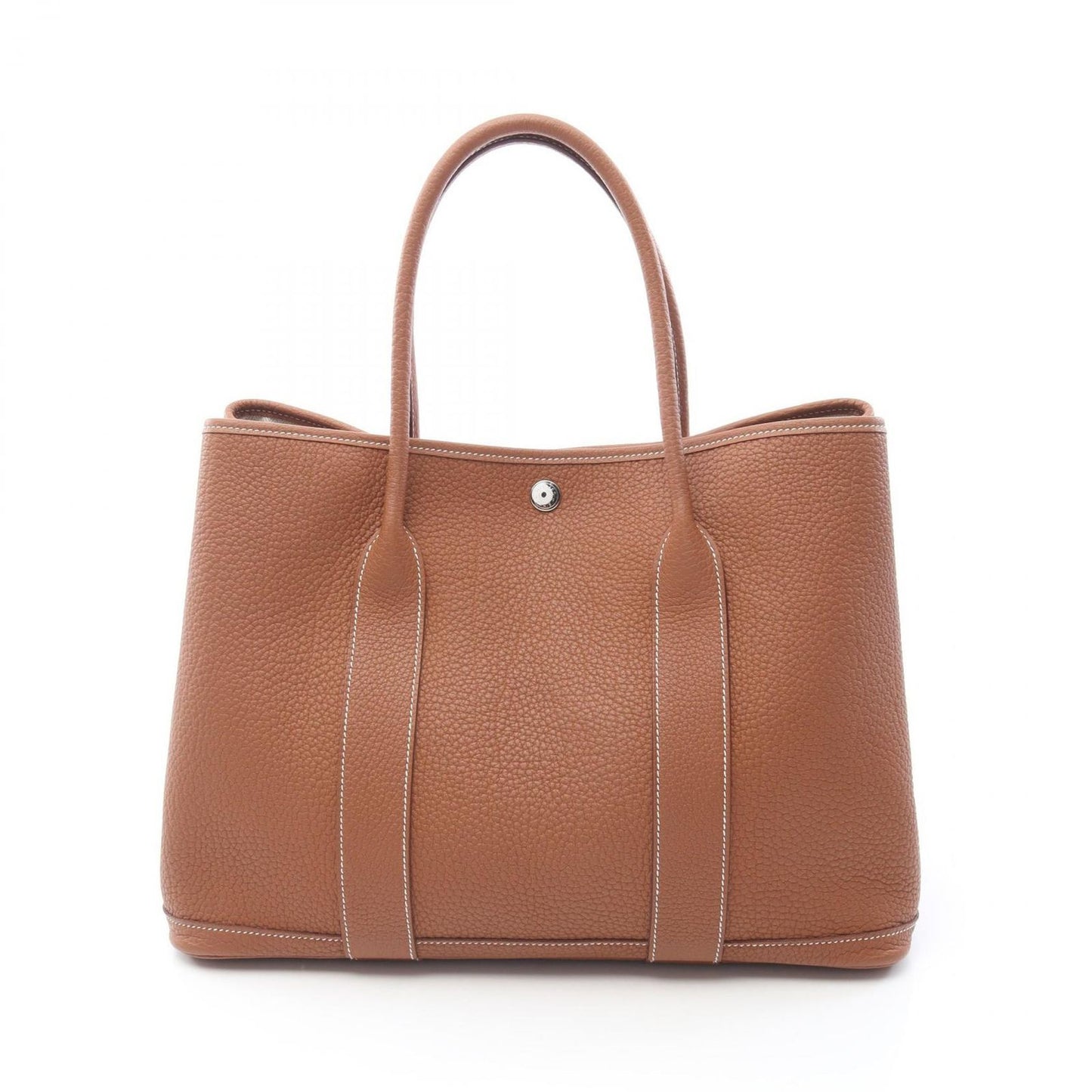 HERMES Garden Party PM Tote Bag in Gold Leather - Exquisite Craftsmanship