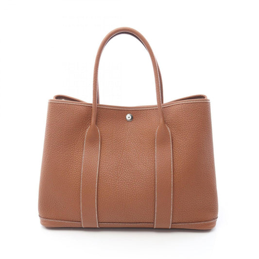 HERMES Garden Party PM Tote Bag in Gold Leather - Exquisite Craftsmanship