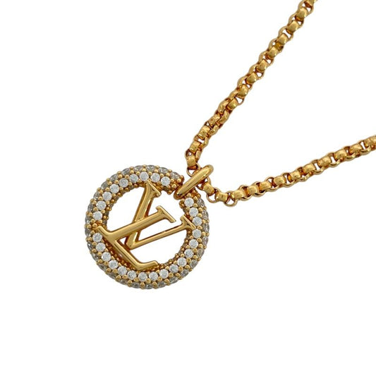 Louis Vuitton Louise by Night Necklace in Gold with Rhinestones