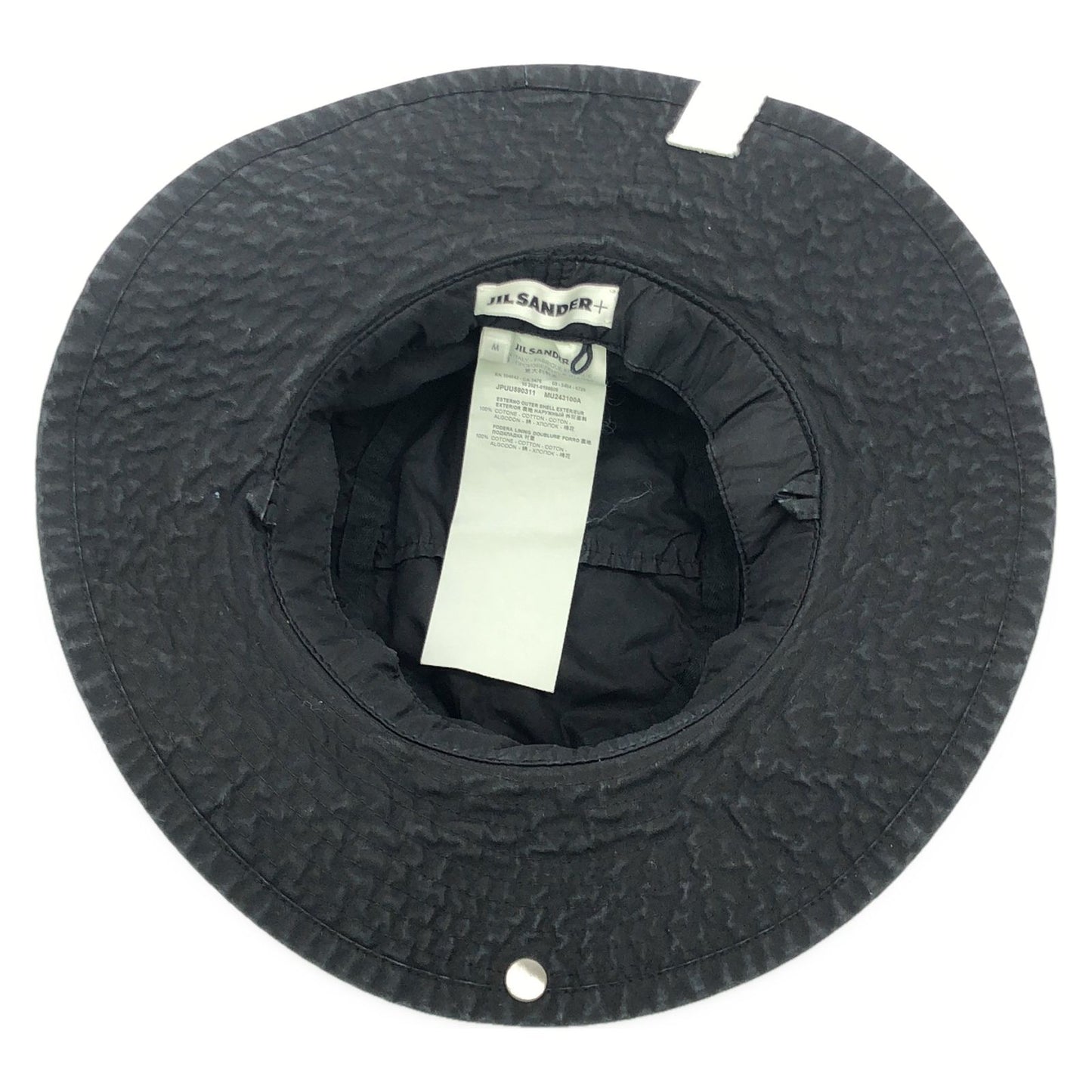 JIL SANDER+ Black Cotton Unisex Hat - Timeless Elegance