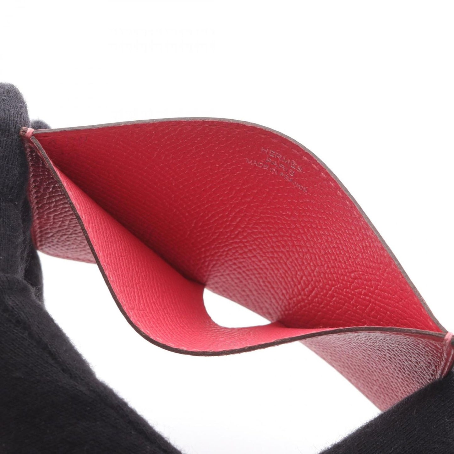 HERMES Porcrol Rose Azalee Card Case - Exquisite Pink Leather