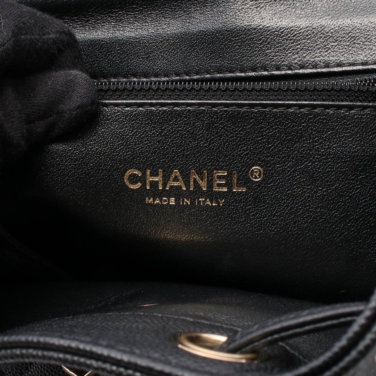 CHANEL Business Affinity Matelassé Backpack in Black Leather