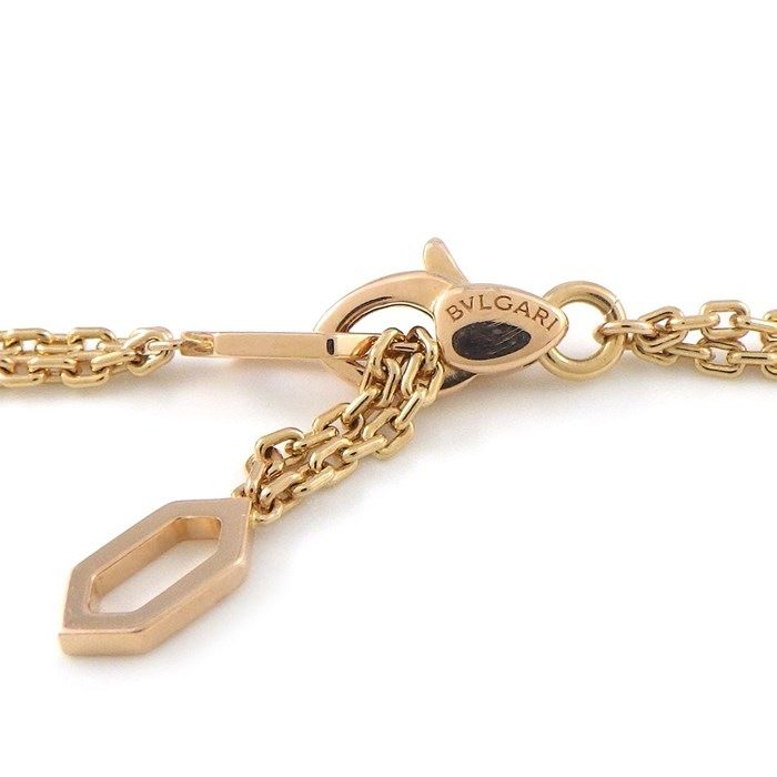 BVLGARI Serpenti Double Chain Bracelet with Amethyst - K18PG