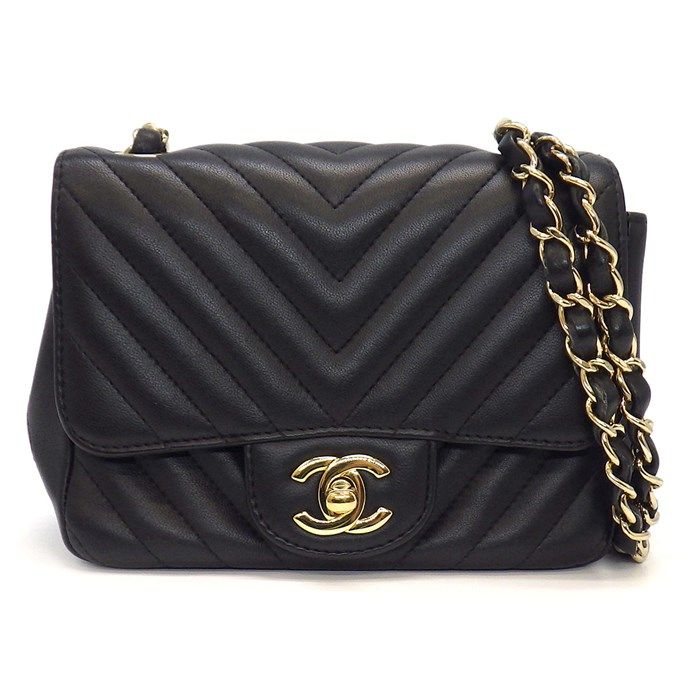 CHANEL Mini Classic Chevron Matelassé Shoulder Bag - 2018 Edition