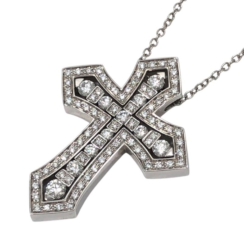 Damiani Belle Époque Crown Diamond Necklace in 750WG