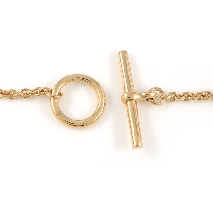 HERMES Mini Punk Chaine d'Ancre Bracelet in K18 Pink Gold