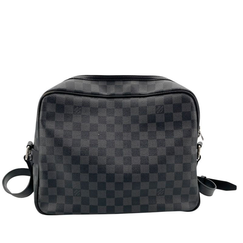 Louis Vuitton Io N45252 Black Damier Graphite Men's Shoulder Bag