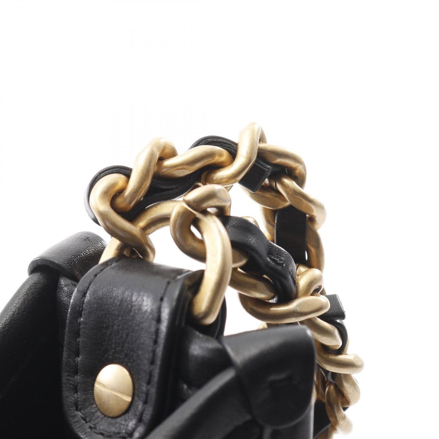 CHANEL Matelassé Hobo Shoulder Bag in Black Lambskin - AS4532