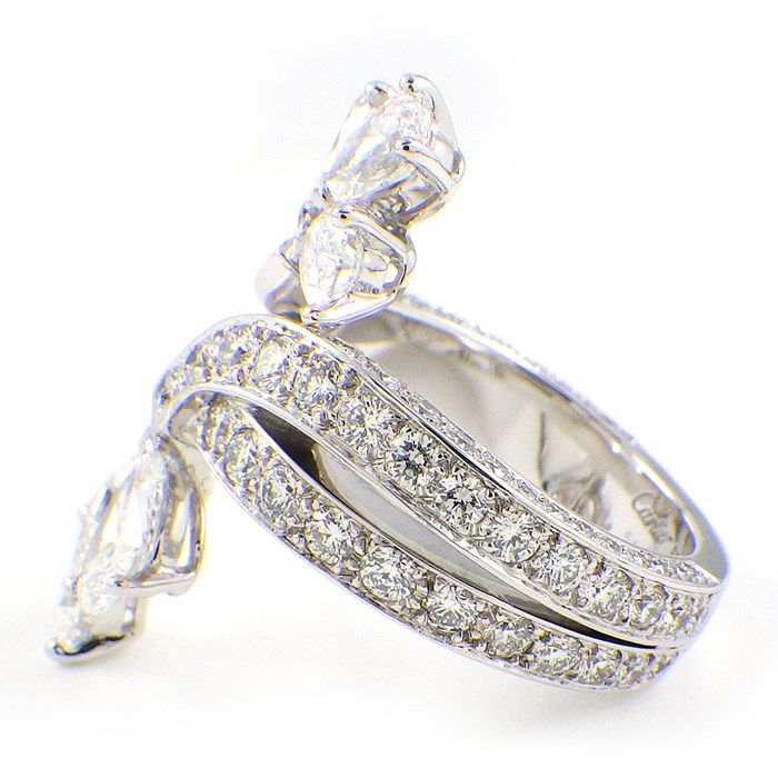 Rare Cartier Primaveral Vintage Ring with Diamonds - Size 10.5