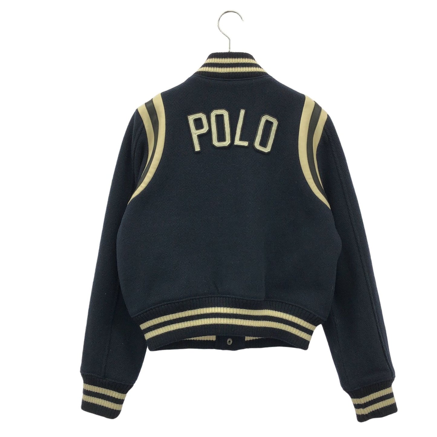 POLO RALPH LAUREN Wool Blend Bomber Jacket - Navy - Size S