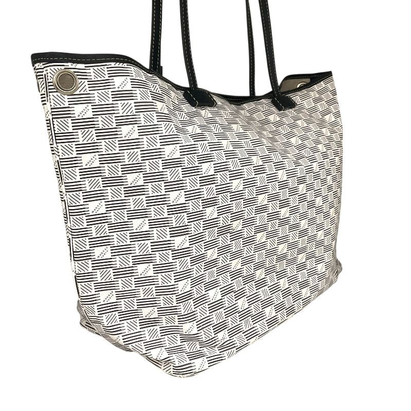 MOREAU PARIS White Coated Canvas Tote Bag - Elegant Women's Accessory